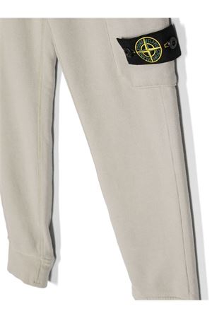 pantalone in cotone grigio STONE ISLAND KIDS | 791661520V0092